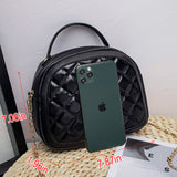 Women PU Leather Quilted Shoulder Bag with Chain Strap, Small Purse Crossbody Bag Handbag