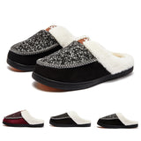 Womens Mens Memory Foam House Slippers Comfort Fleece Lined Indoor Home Shoes