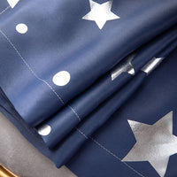 Fashion Curtain 6 Colors Moon Star Blackout Curtains Eyelet Grommet Top Darkening Blockout Curtain For Kids Boy Girl Room