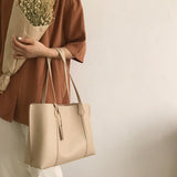 Women PU Leather Designer Shoulder Bag Tote Large Handbag Office Lady Messenger