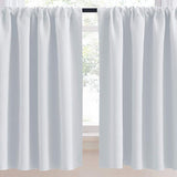 Cafe Kitchen Bathroom Window Curtain Panel Valance Drapes Rod Pocket Home Decor