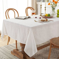 Hollow Cotton Table Cloth Cover Rectangle Square Tablecloth Kitchen Dining Decor