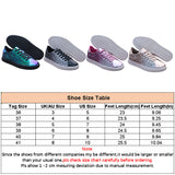 Women Breathable With Sequins Low Top Lace Up Sneakers Multi-color Single Shoes