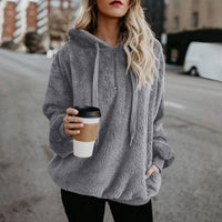 Women Hoodie Jumper Zip Up Sweater Casual Long Sleeve Hooded Sweatshirt Pullover