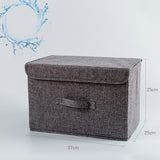 Foldable Cube Storage Bins with Lids and Handle, Large  Fabric Storage Basket Organizer Containers