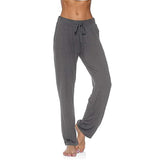 Women Loose Yoga Pants Trousers Fitness Sports Wide Leg Pants Legging Drawstring