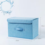 Foldable Cube Storage Bins with Lids and Handle, Large  Fabric Storage Basket Organizer Containers