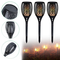 2/4/6Pcs 12LED Flame Solar Torch Light Waterproof Flickering Dancing Garden Lamp