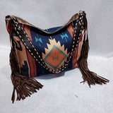 Women Vintage Tassel Canvas Shoulder Bag Oversized Beach Bag Tote Handbag Purse