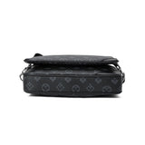 Men's 3 in 1 Crossbody Bags Briefcase Shoulder Satchel Bag Checkered Messenger Bag Handbag Casual Purse Wallet