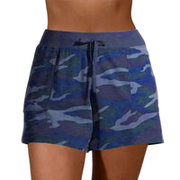 Women Camouflage Quick-drying Shorts Casual Beach Soft Bottoms Sports Drawstring