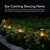 2/4/6Pcs 12LED Flame Solar Torch Light Waterproof Flickering Dancing Garden Lamp