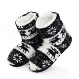 Women Slippers Coral fleece Fur Ankle Boots Warm Indoor Home Shoes Soft Soled