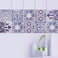 Floral Collection Peel and Stick Tile Stickers 24 PC Set backsplash