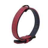 Pet Dog Soft PU Leather Neck Collar Adjustable Buckle For Small Medium Large Dog
