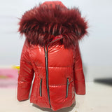 Women Winter Warm Jacket Hooded Faux Fur Collar Thick Side Pockets Comfy Coat