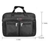 Shockproof Laptop Bag, Multi Function Business Messenger Bag Travel Briefcase Protective Notebook Handbags, 17 inch, Black