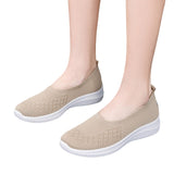 Women's Soft Flats Mesh Shoes Breathable Slip On Walking Shoes Casual Comfort
