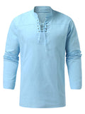 Men's Solid Color Long Sleeve T-Shirts Slim Fit Casual T-Shirt Blouse Tunic Tee