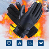 Motorcycle USB Electric Heated Gloves Windproof Cycling Skiing Winter Waterproof