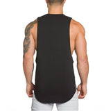 Men Loose Sleeveless Vest Tank Top Undershirt Gym Bodybluilding Fitness T-Shirt