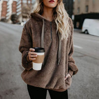Women Hoodie Jumper Zip Up Sweater Casual Long Sleeve Hooded Sweatshirt Pullover