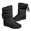 Women Waterproof Winter Snow Boots Wedge Fur Lined Warm Slip On Mid-Calf Booties