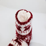 Women's Slippers Coral fleece Fur Ankle Boots Warm Indoor Home Shoes Soft Soled