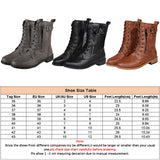 Women's Casual Combat Fashion Boots Lace Up Knee High Low Flat Heel Boots Shoes