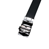 Men's Luxury Genuine Leather Adjustable Belt Ratchet Strap With Automatic Buckle