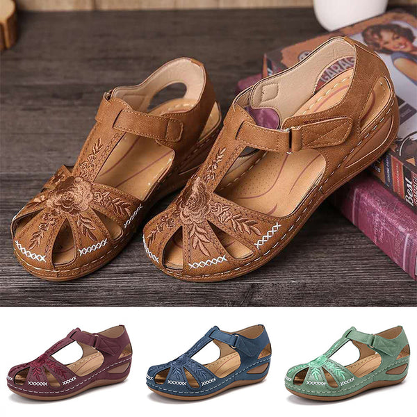 Women Summer Sandals Beach Wedge Ankle Strap Causal Comfortable Shoes