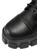 Womens Ladies Chunky Platform Shoes Retro Lace Up Combat Army Goth Punk Boots