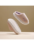 Mens Slippers Womens Warm Winter Warm Mules Shoes House Slippers Anti-Slip Indoor Outdoor Shoes