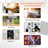 Fireproof Waterproof Document Bag Money Cash File Envelope Safe Zip Case Pouch