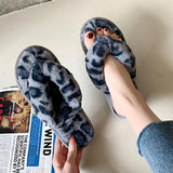 Ladies Womens Plush Flip Flop Slippers Winter Warm Comfort House Bedroom Shoes