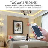 Intelligent Anti-Lost Wallet GPS Locator Purse Cowhide Leather Tracker Bluetooth