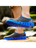 Men's Comfort Casual Mesh Plaid Breathable Slip On Casual Shoes Walking Sneakers