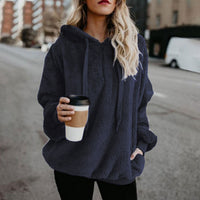 Women Hoodie Jumper Zip Up Sweater Casual Long Sleeve Hooded Sweatshirt Pullover