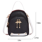Women Mini Backpack Purse PU Leather Handbag Crossbody Bag Rucksack Shoulder Bag