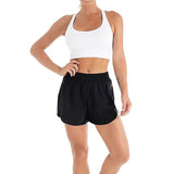 Women's Yoga Shorts 2 in 1 Pocket Athletic Gym Hot Pants Workout Running Fitness
