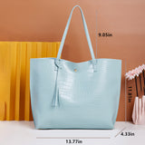 Women PU Leather Designer Shoulder Bag Tote Large Handbag Office Lady Messenger