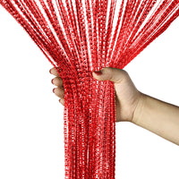HANGING BEADED CURTAIN STRING DOOR WINDOW CURTAINS TASSEL FLY SCREEN PANEL