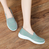 Women Ladies Casual Flat Shoes Comfort Slip-Ons Jogging Walking Sneakers