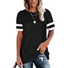 Women's Loose T-Shirt Casual Short Sleeves Pullover Round Neck Tops Blouse Tee