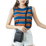 Women Small Cell Phone Case Handbag PU Leather Crossbody Shoulder Bag Wrist Strap Purse Pouch Messenger Bags with Card Slots