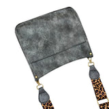 Women Leopard PU Leather Shoulder Bag Handbag Crossbody Purse Satchel Messenger