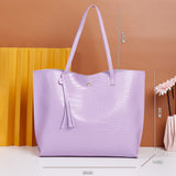 Women PU Leather Designer Shoulder Bag Tote Large Handbag Office Lady Messenger