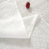 Hollow Cotton Table Cloth Cover Rectangle Square Tablecloth Kitchen Dining Decor