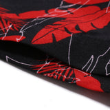 Men Short Sleeve Hawaiian Printed Casual Loose Shirts Beach Holiday Button Tops