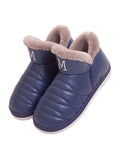Unisex  Women Men Winter Slippers Boots Shoes Slip On Cotton Plush Warm Indoor Home Non Slip Shoes